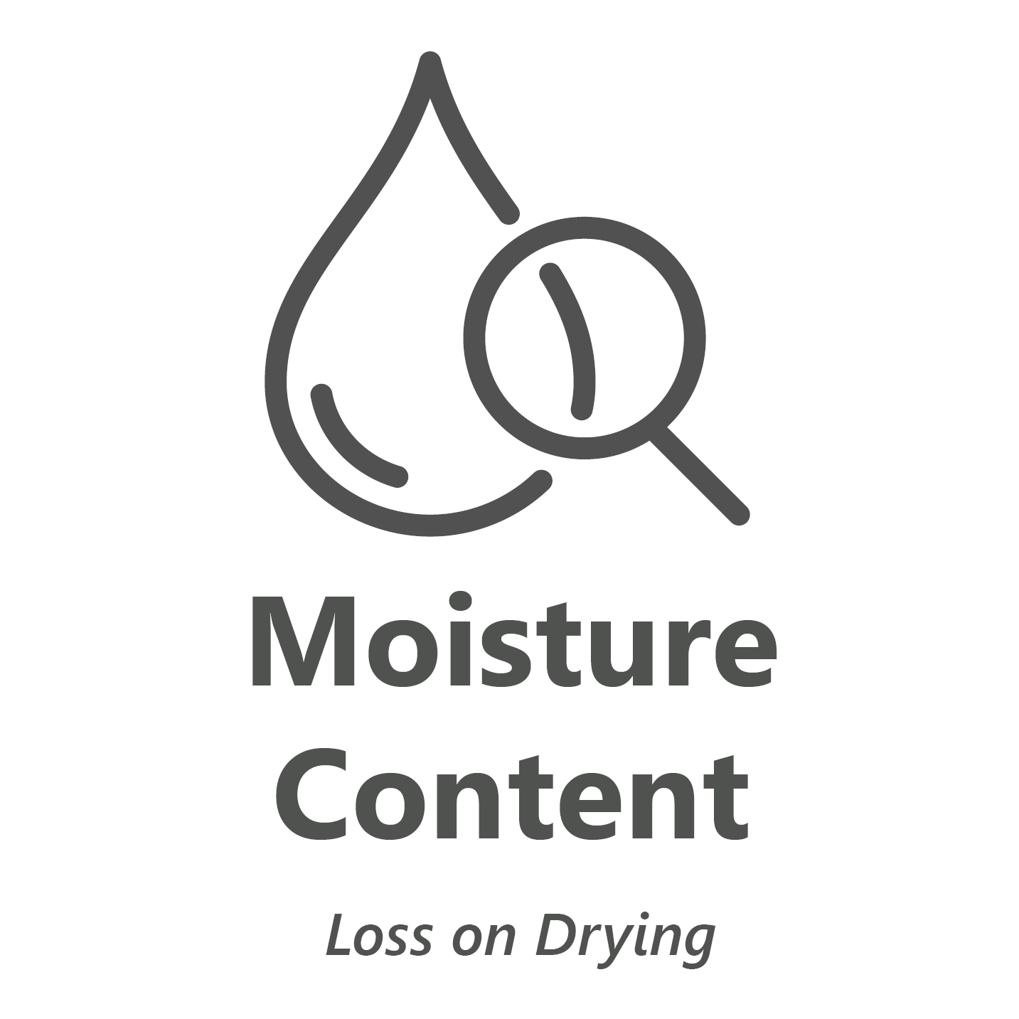 Web store icon for Moisture Content in cannabis material test.